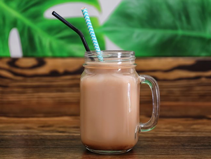 Kalorienarmes Eiskaffee Protein-Shake-Rezept für eine schnelle ...